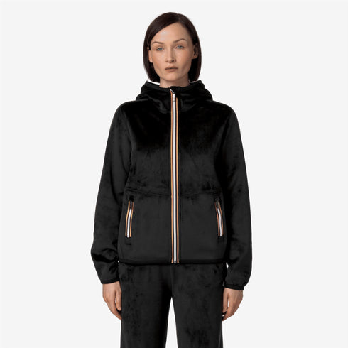 K - Way Felpa con zip Felpa Donna LILY VELOUR POLAR REVERSIBLE 5 - Francavilla Moda